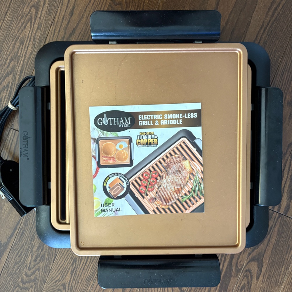 Gotham Steel Electric Smoke-Less Grill and Griddle